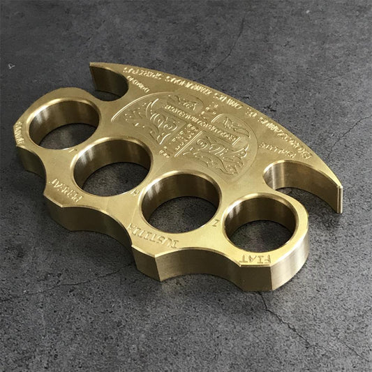 Strong Brass Knuckle Dusters EDC Outdoor Tool