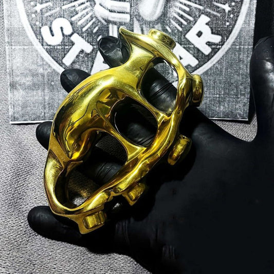 Creative Brass Knuckle Dusters Solid EDC Right Hand Outdoor Tool