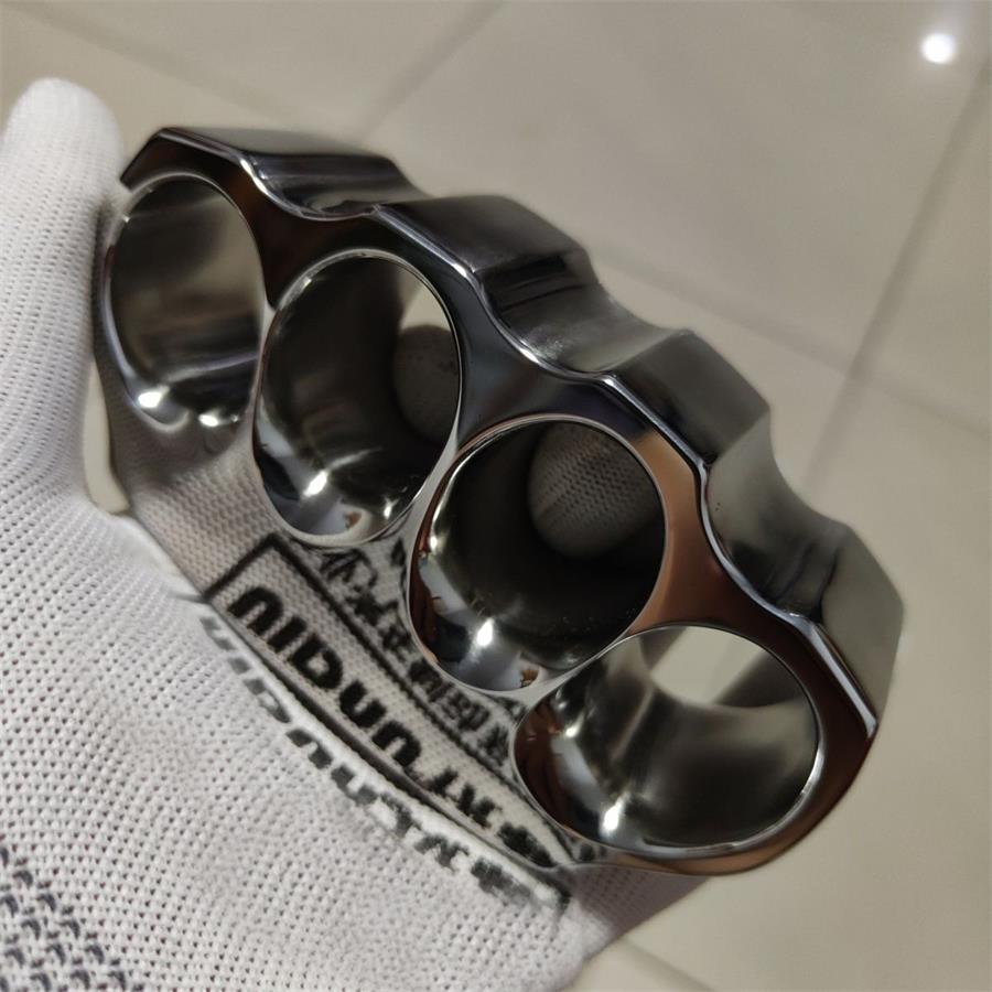 Thickened Handmade Classic 304 Steel Knuckle Dusters Polishing Mirror Outdoor Tool