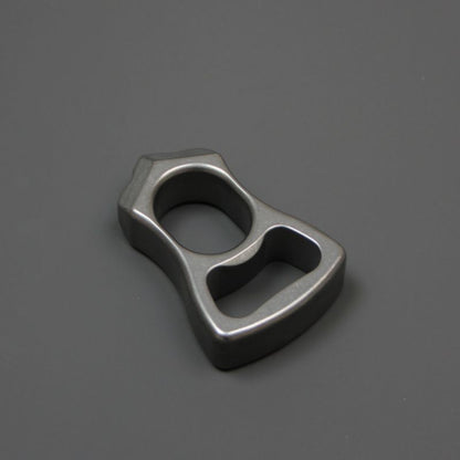 Titanium Alloy Multifunctional Single Hole Stone Washing Knuckle Dusters Bottle Opener
