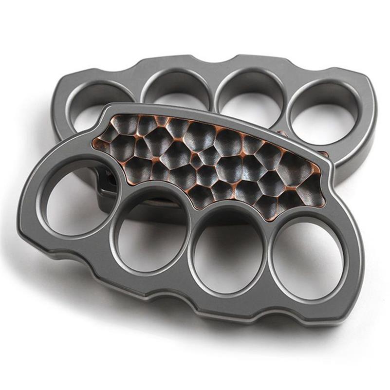 Titanium Alloy Purple Copper Knuckle Dusters