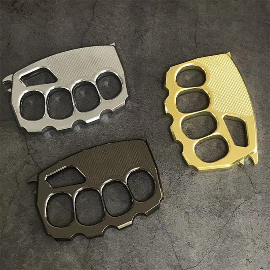 Large Hole Thickened Zinc Alloy Eagle Scale Pattern Knuckle Dusters