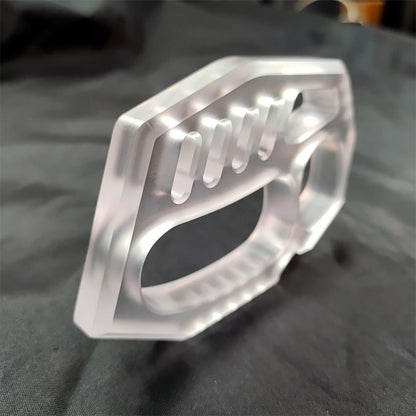 PC Transparent Black Light Knuckle Dusters Easy Carry Outdoor Tools