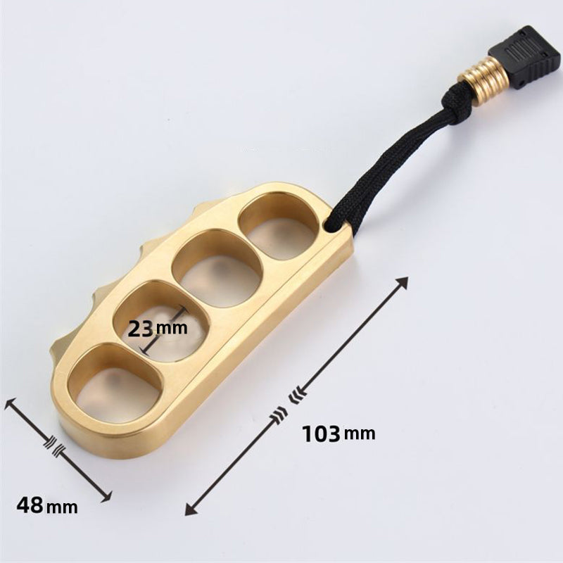 Large Pea Brass Knuckle Dusters Outdoor Backpack Tool