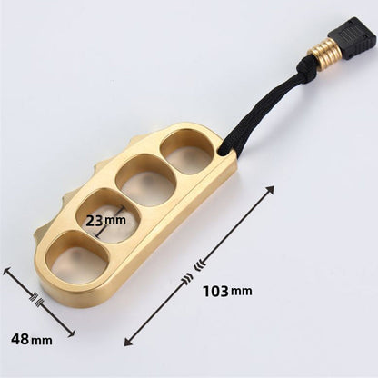 Large Pea Brass Knuckle Dusters Outdoor Backpack Tool