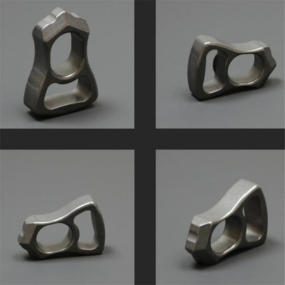 Titanium Alloy Multifunctional Single Hole Stone Washing Knuckle Dusters Bottle Opener