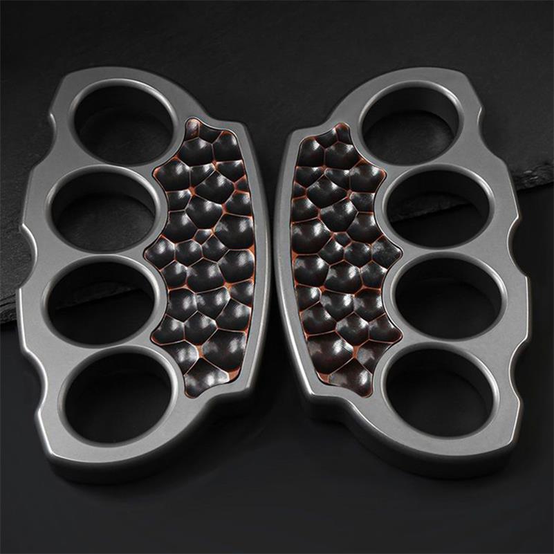 Titanium Alloy Purple Copper Knuckle Dusters