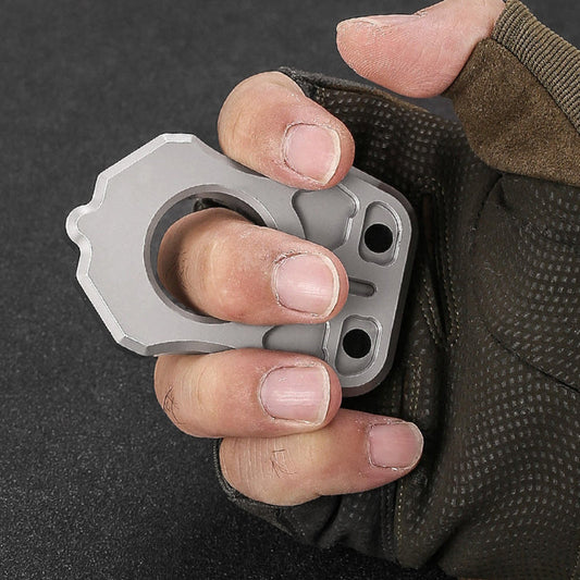 Single Hole Edc Portable 3CR13 Backpack Knuckle Dusters