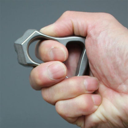Titanium Alloy Multifunctional Single Hole Stone Washing Knuckle Dusters Bottle Opener