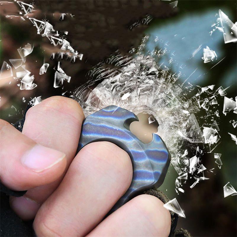 Mini Titanium Knuckle Dusters Bottle Opener Pendant Backpack Keychain
