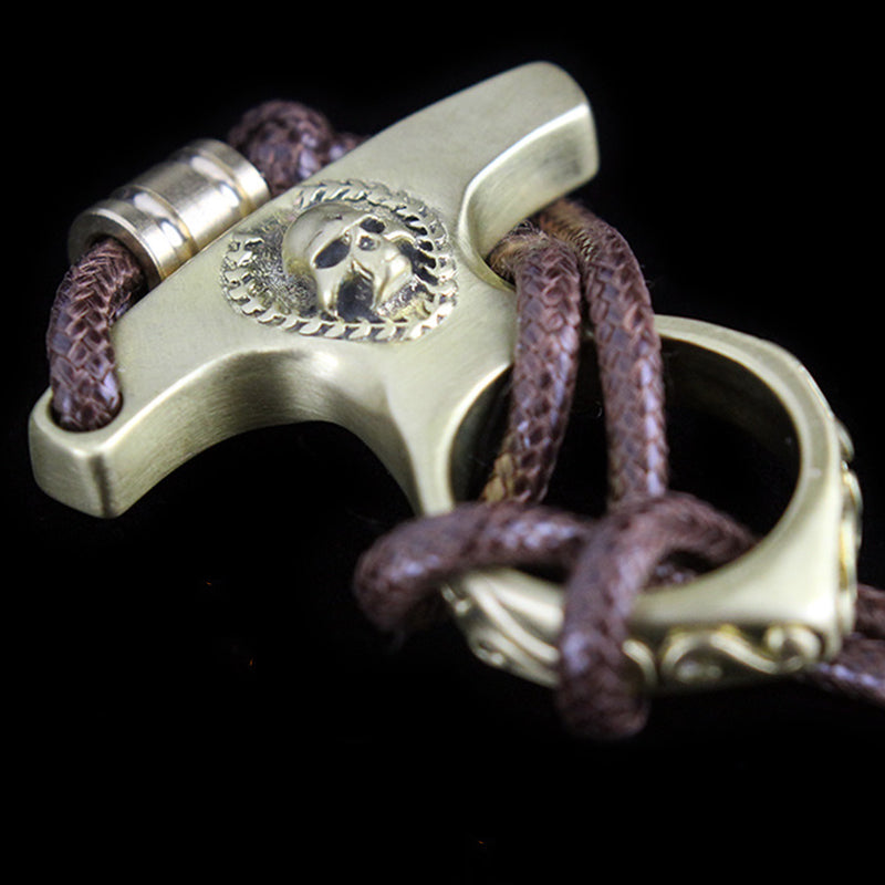 Vintage Skull Brass EDC Portable Knuckle Dusters