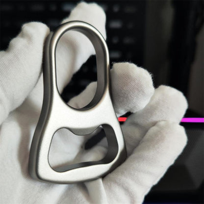 Titanium Alloy Open-bottle Stone Washing Knuckle Dusters Sand Blasting Backpack Tool