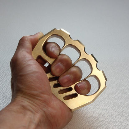 Thickened Brass Big Four Holes Knuckle Dusters