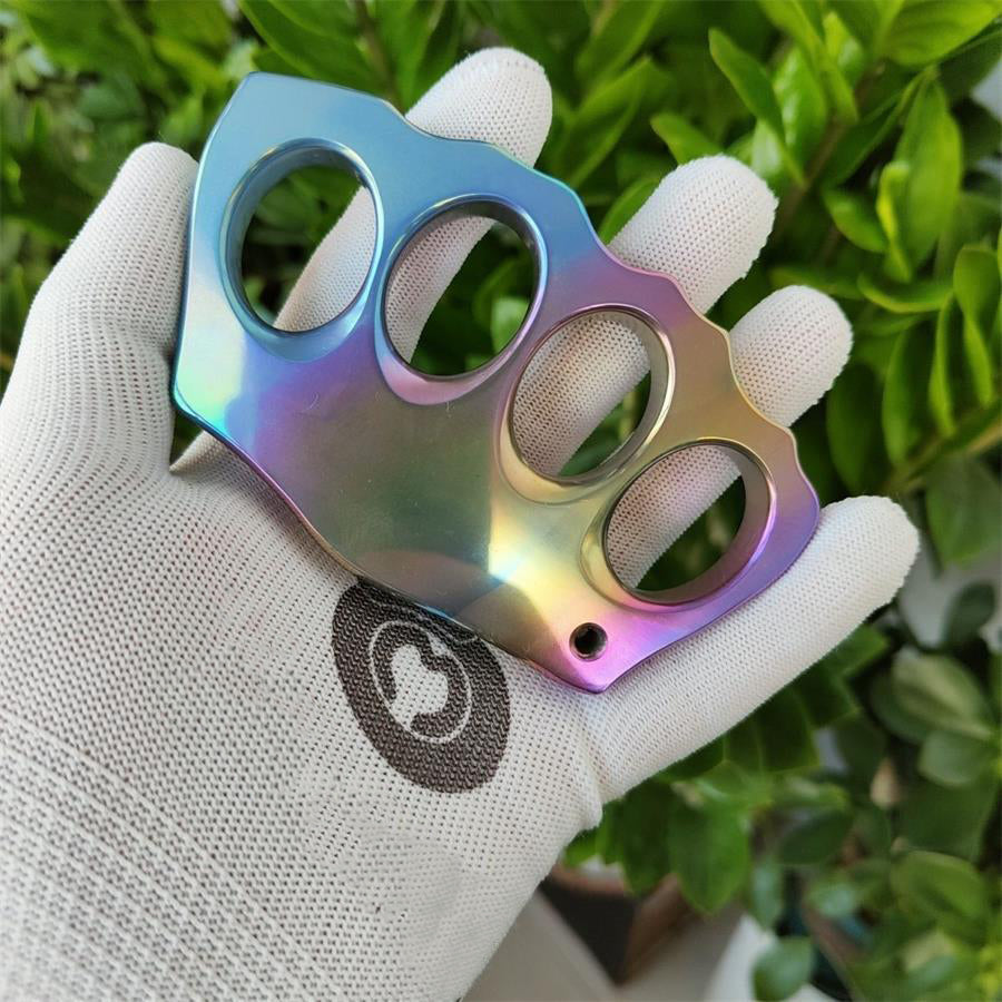 Colorful Titanium Knuckle Dusters EDC Outdoor Tool