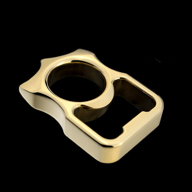Brass Knuckle Dusters Outdoor Portable EDC Bottle Opener