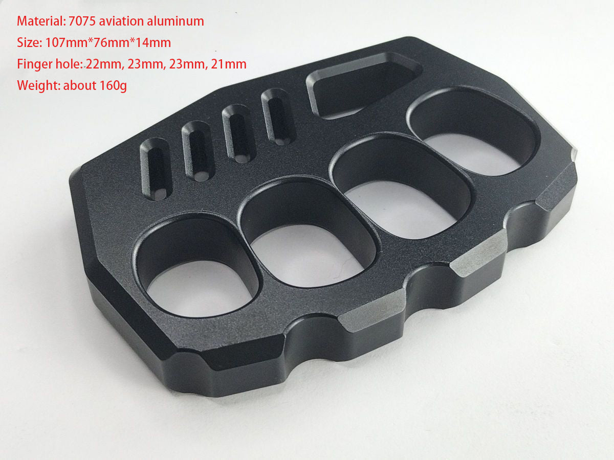 Aluminum Outdoor Creative Black and Gold EDC Knuckle Dutsers