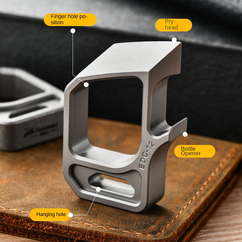 Multifunctional Pendant Titanium Knuckle Dusters Bottle Opener