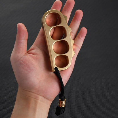 Large Pea Brass Knuckle Dusters Outdoor Backpack Tool