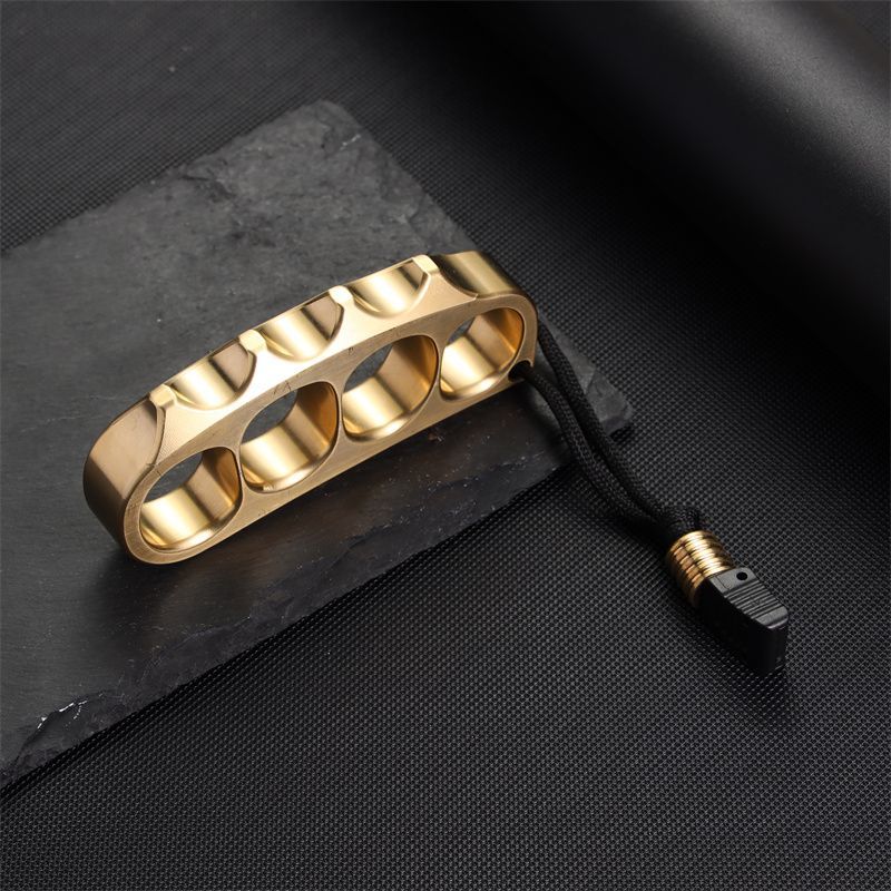 Large Pea Brass Knuckle Dusters Outdoor Backpack Tool