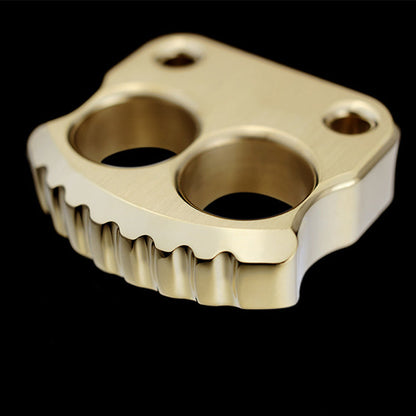 Mini Two Holes Brass Knuckle Dusters EDC Portable Outdoor Easy Tool