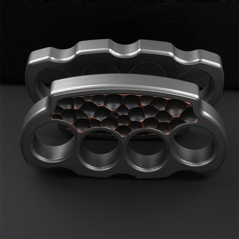 Titanium Alloy Purple Copper Knuckle Dusters