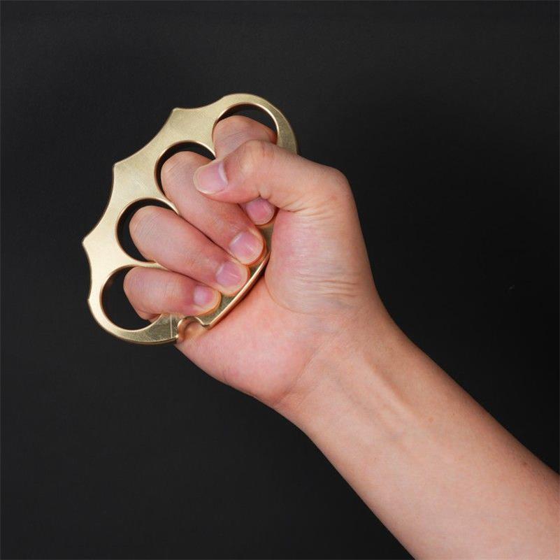 Thickened Brass Knuckle Dusters Outdoor Heavy Tool