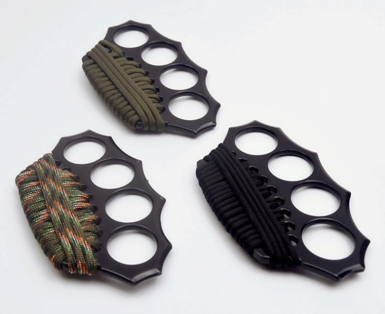Various Paracord Zinc Alloy Outdoor Knuckle Dusters