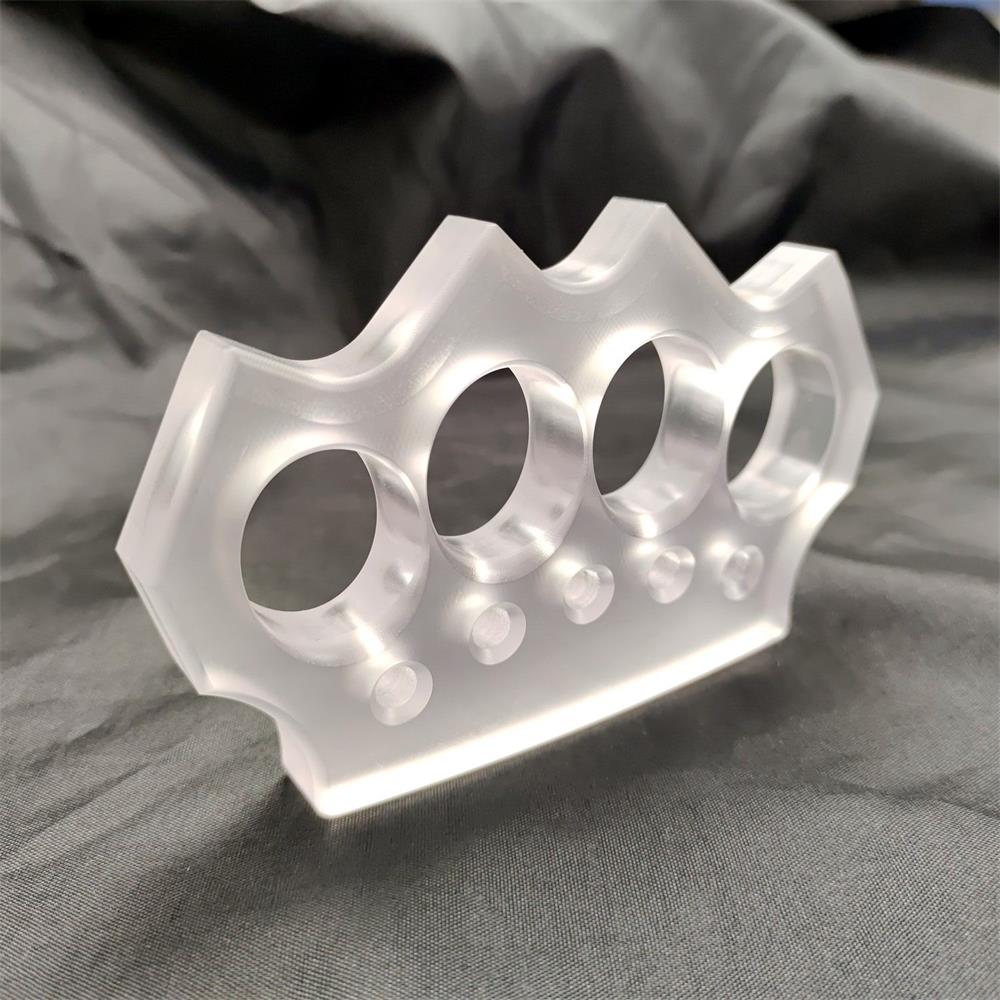 Transparent PC Plastic Knuckle Dusters Outdoor Tool EDC
