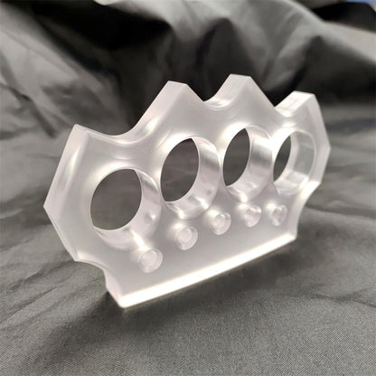 Transparent PC Plastic Knuckle Dusters Outdoor Tool EDC