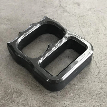 Two-hole Mini Plastic Knuckle Dusters Backpack Pendant
