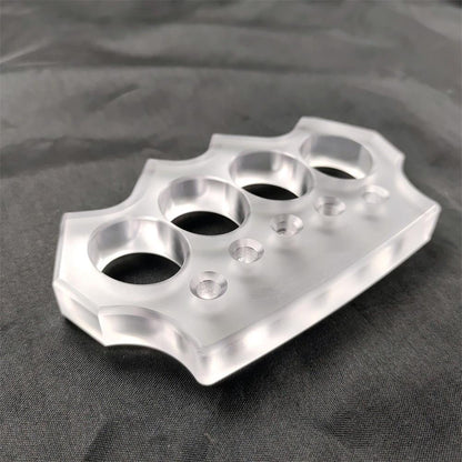 Transparent PC Plastic Knuckle Dusters Outdoor Tool EDC