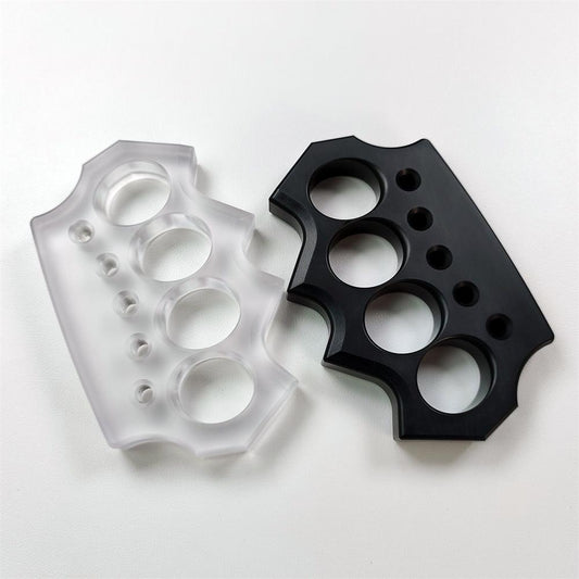 Transparent PC Plastic Knuckle Dusters Outdoor Tool EDC