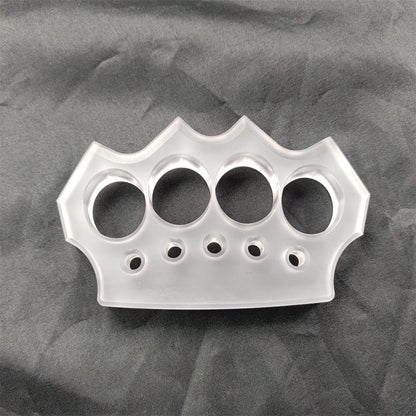 Transparent PC Plastic Knuckle Dusters Outdoor Tool EDC