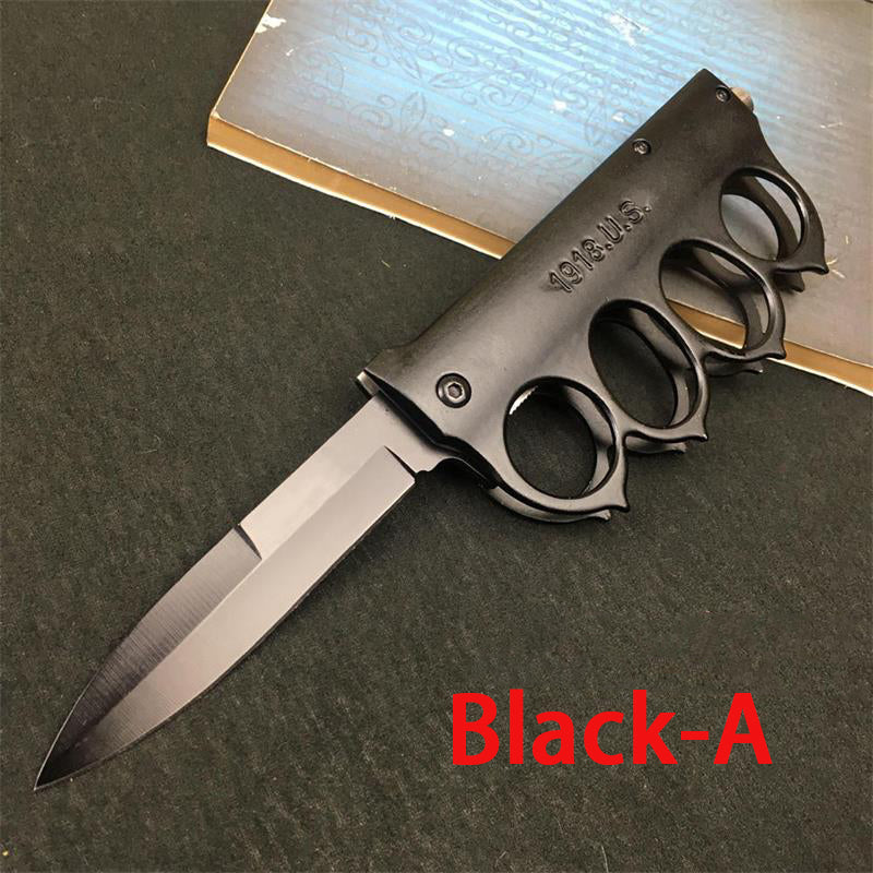 3Cr13 Steel Folding Outdoor Pocket Knuckle Dusters Knife