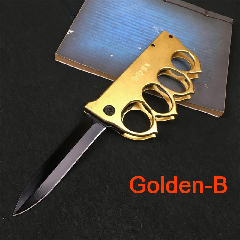 3Cr13 Steel Folding Outdoor Pocket Knuckle Dusters Knife