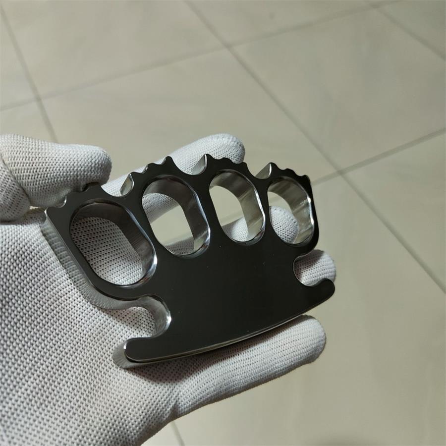 Titanium Alloy Mirror Polished Creative Knuckle DustersOutdoor EDC Tool