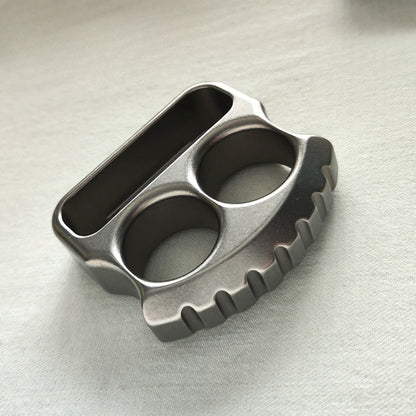 Multifunctional Light Weight Two Hole Titanium Alloy Knuckle Dusters Bottle Opener