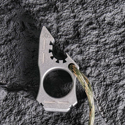 Shark Bottle Opener Knuckle Dusters Outdoor EDC Backpack Keychain