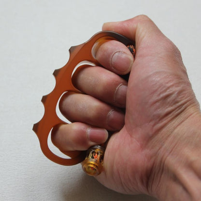 Large Amber Pea Outdoor EDC Knuckle Dusters