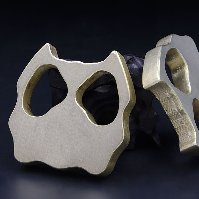 Brass Pet Shape Outdoor Bottle Opener EDC Knuckle Dusters