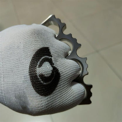 Titanium Alloy Mirror Polished Creative Knuckle DustersOutdoor EDC Tool