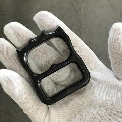 Two-hole Mini Plastic Knuckle Dusters Backpack Pendant