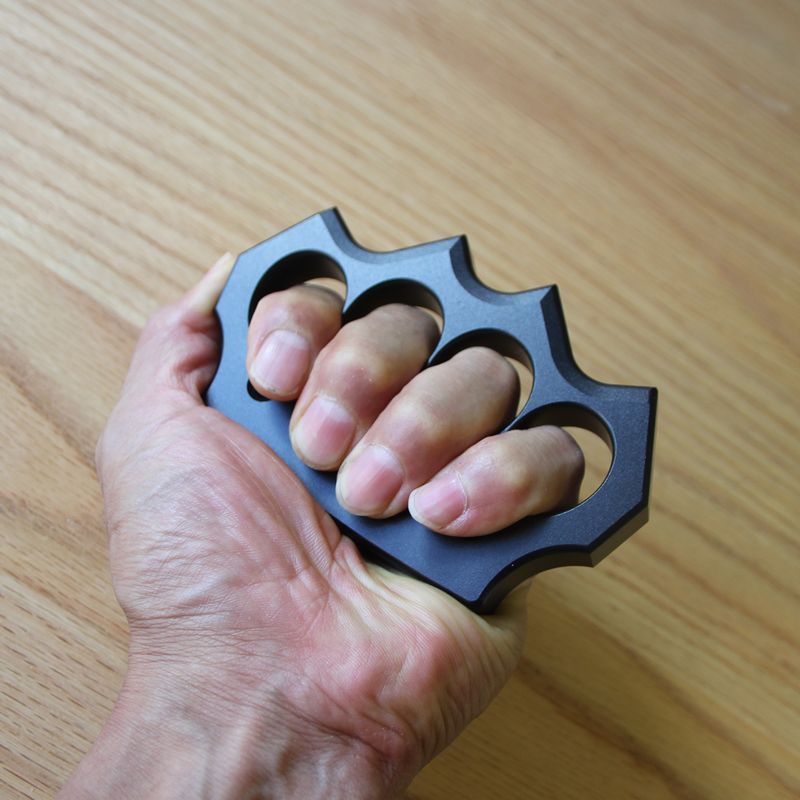 Aluminum Portable Black Knuckle Dusters