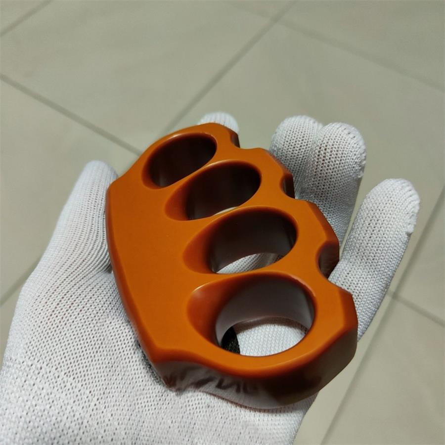 Outdoor Brown Classic Bakelite Knuckle Dusters Light Weight Hand Polishing Tool