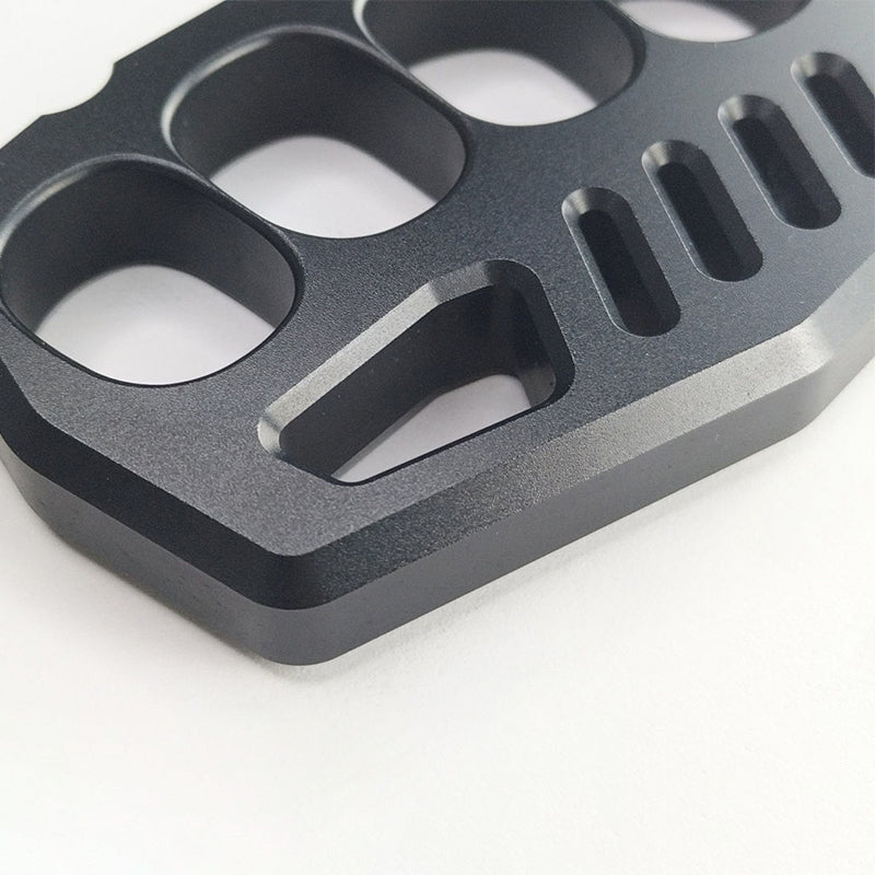Aluminum Large Rope Hole Black Knuckle Dusters