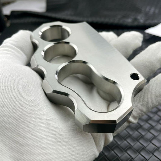 Large Hole Irregular 304 Steel Knuckle Dusters Outdoor Thickening EDC Tool