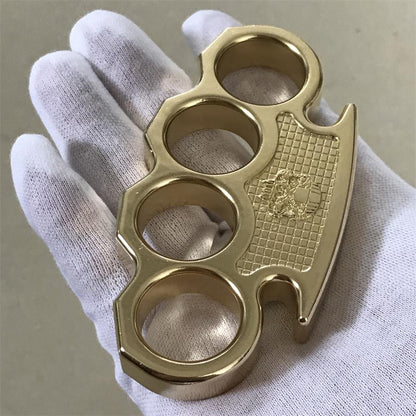 Classic Mini Skull Brass Knuckle Dusters Outdoor EDC Tool