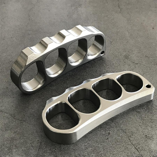 Titanium Pea Knuckle Dusters with Surface Texture Design EDC Tool