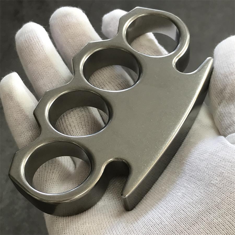 The KING Stonewashed Steel Knuckle Dusters Outdoor Tool