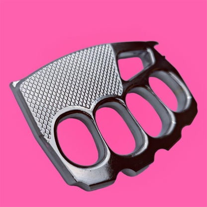 Large Hole Thickened Zinc Alloy Eagle Scale Pattern Knuckle Dusters
